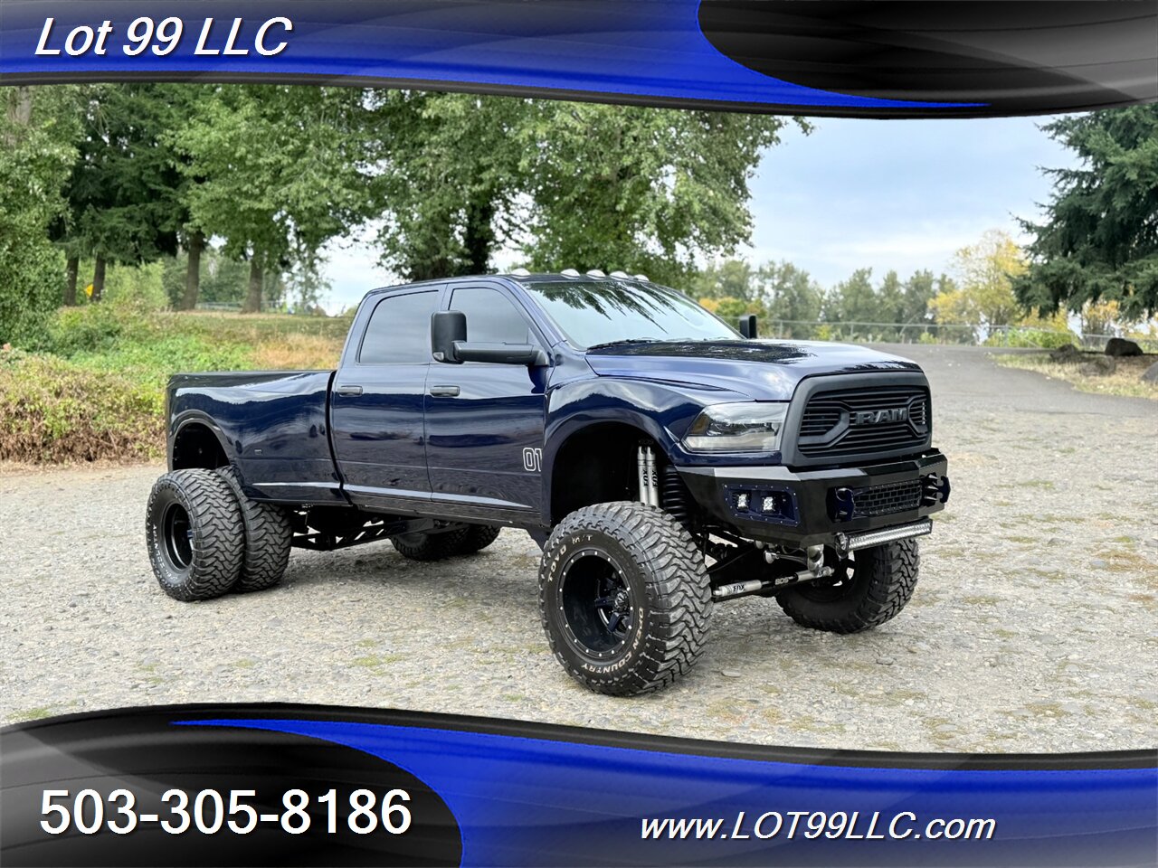 2015 RAM 3500 Crew Cab Dually 4x4 Cummins 6.7L Diesel  BDS Lifted Fuel Wheels Train Horn - Photo 4 - Milwaukie, OR 97267