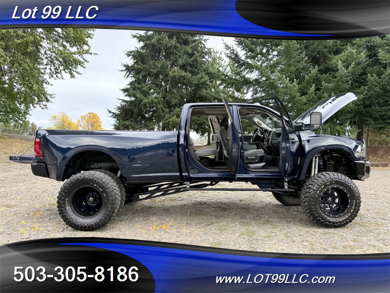 2015 RAM 3500 Crew Cab Dually 4x4 Cummins 6.7L Diesel  BDS Lifted Fuel Wheels Train Horn - Photo 19 - Milwaukie, OR 97267