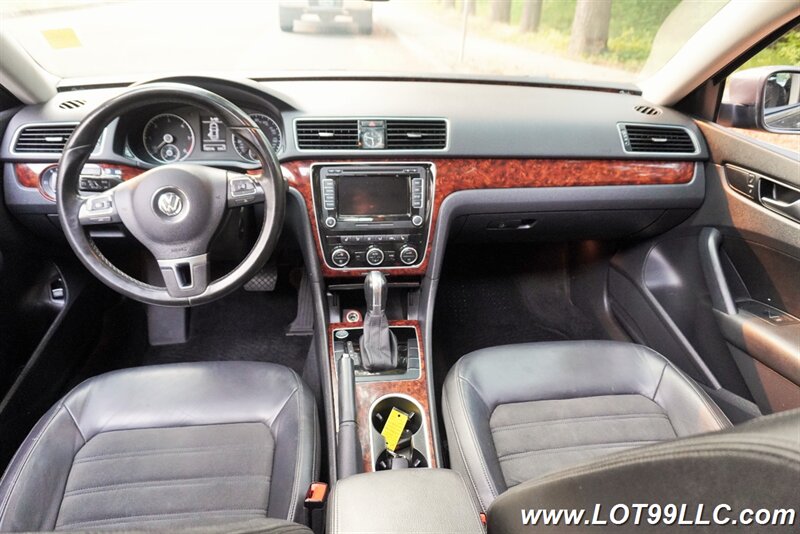 2013 Volkswagen Passat TDI SEL Premium 2.0L Turbo Diesel Heated Leather  Gps Moon Roof Premium Wheels Newer Tires 1 OWNER