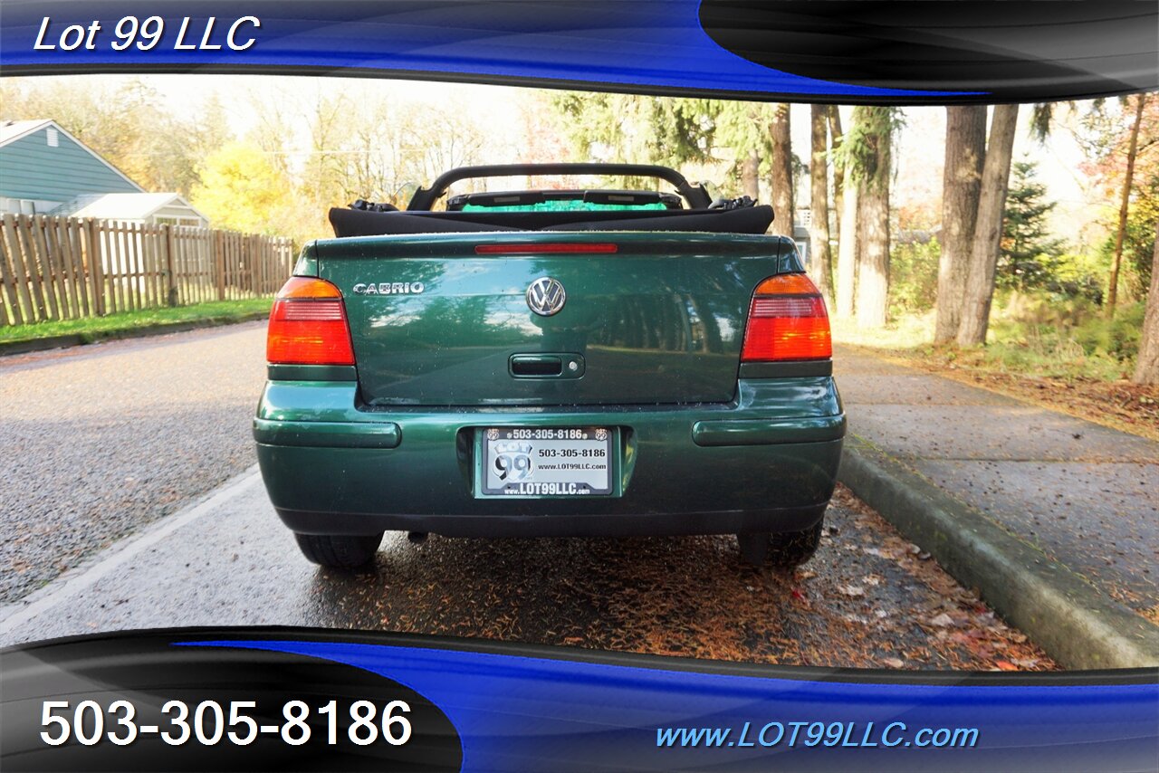 2002 Volkswagen Cabrio GLS Convertible 2.0L 5 Speed Manual Newer Tires   - Photo 10 - Milwaukie, OR 97267