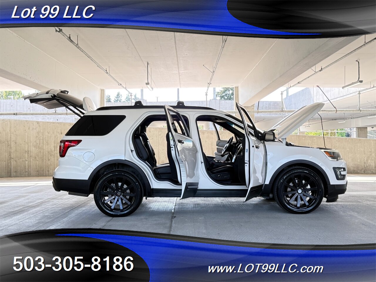 2016 Ford Explorer Sport 4x4 118k 3rd Row Htd-Cld Leather NEW TIRES 7 Passenger Navi Cam Power 3rd Row - Photo 22 - Milwaukie, OR 97267