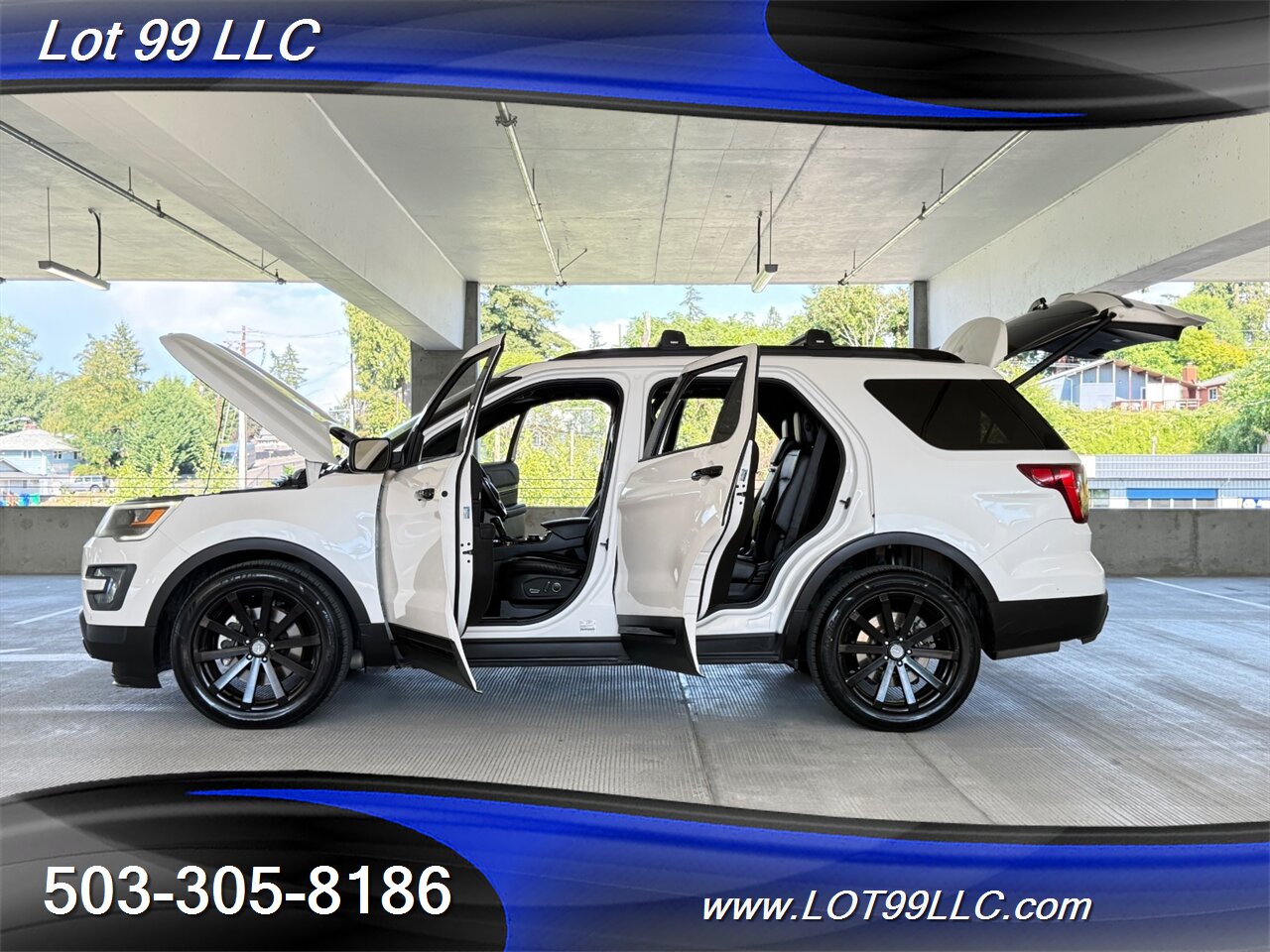 2016 Ford Explorer Sport 4x4 118k 3rd Row Htd-Cld Leather NEW TIRES 7 Passenger Navi Cam Power 3rd Row - Photo 21 - Milwaukie, OR 97267