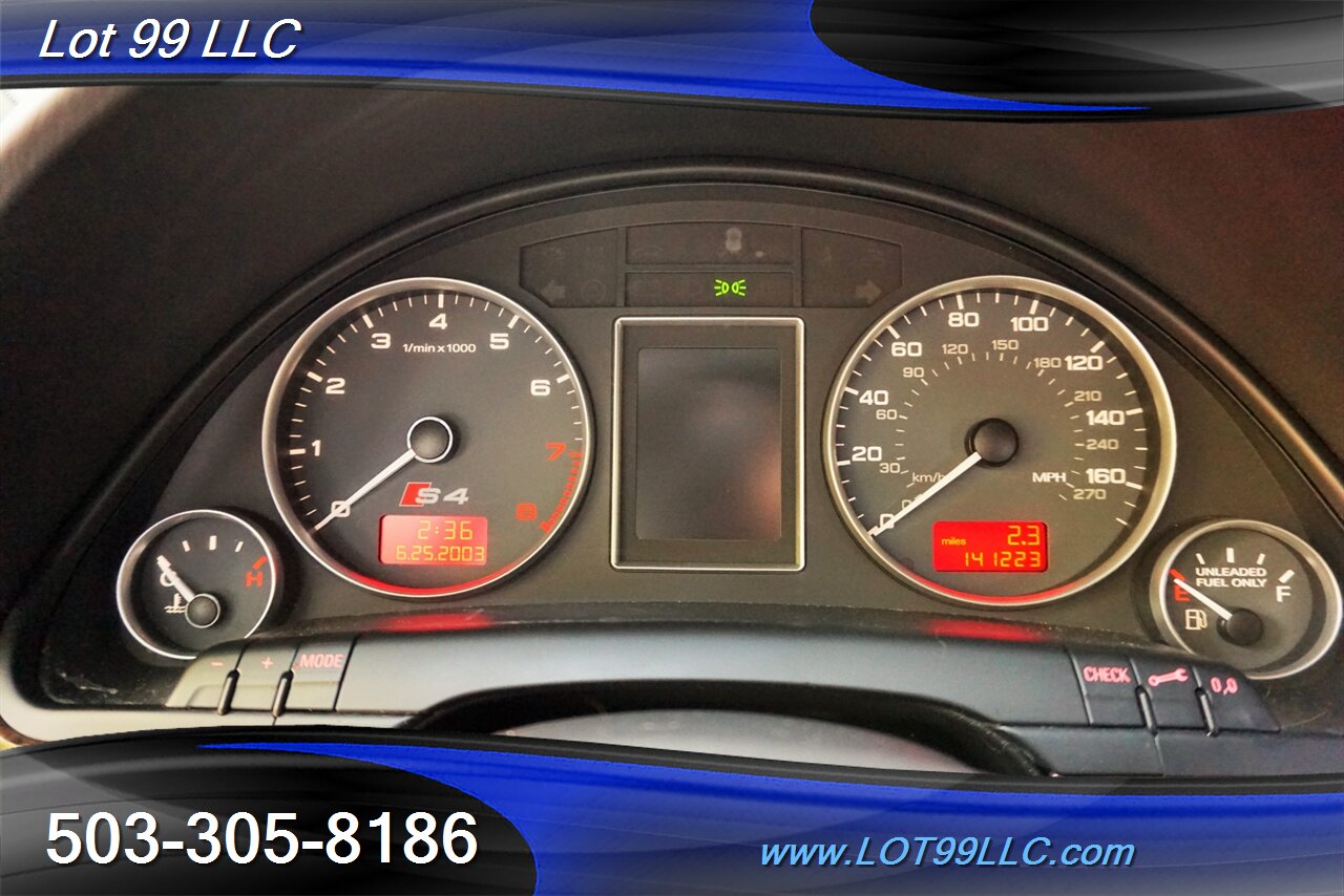 2004 Audi S4 quattro AWD V8 6 Speed Manual Heated Leather Moon   - Photo 20 - Milwaukie, OR 97267