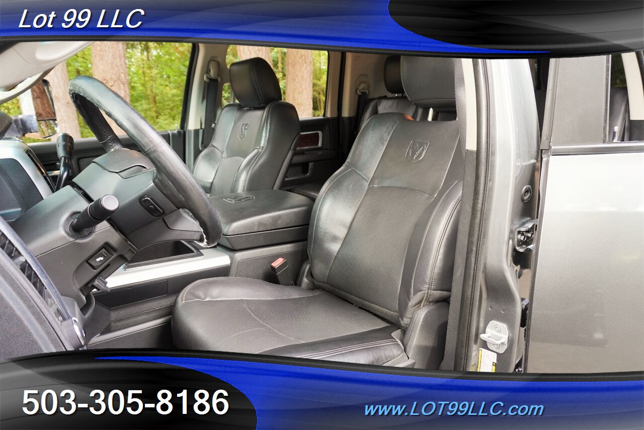 2012 RAM 2500 Laramie 4X4 Mega Cab 6.7L Cummins Diesel Heated AC  Leather Seats LIFTED Chrome Wheels NEW TIRES - Photo 12 - Milwaukie, OR 97267