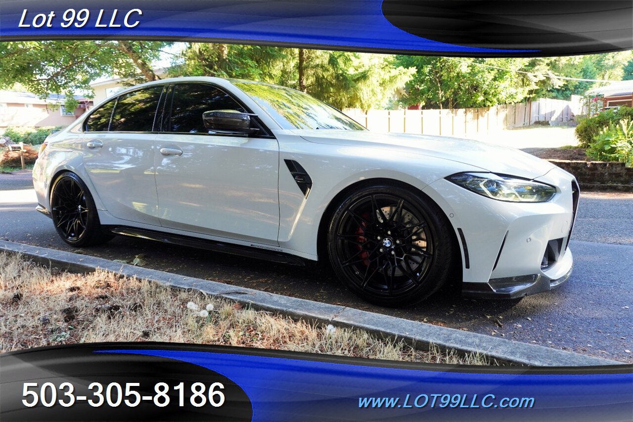 2021 BMW M3 Competition 3.0L TWIN TURBO Heated AC Leather Seat CARBON FIBER ROOF Exhaust Intakes Downpipes - Photo 7 - Milwaukie, OR 97267