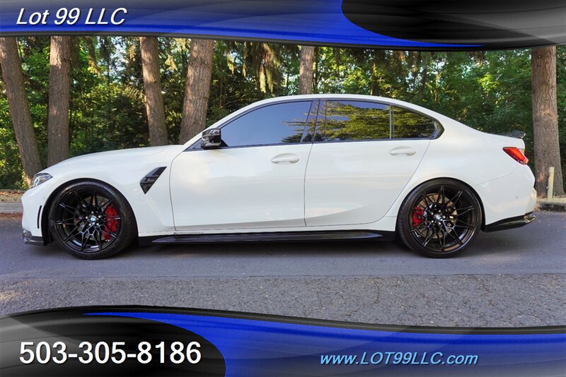 2021 BMW M3 Competition 3.0L TWIN TURBO Heated AC Leather Seat  CARBON FIBER ROOF Exhaust Intakes Downpipes