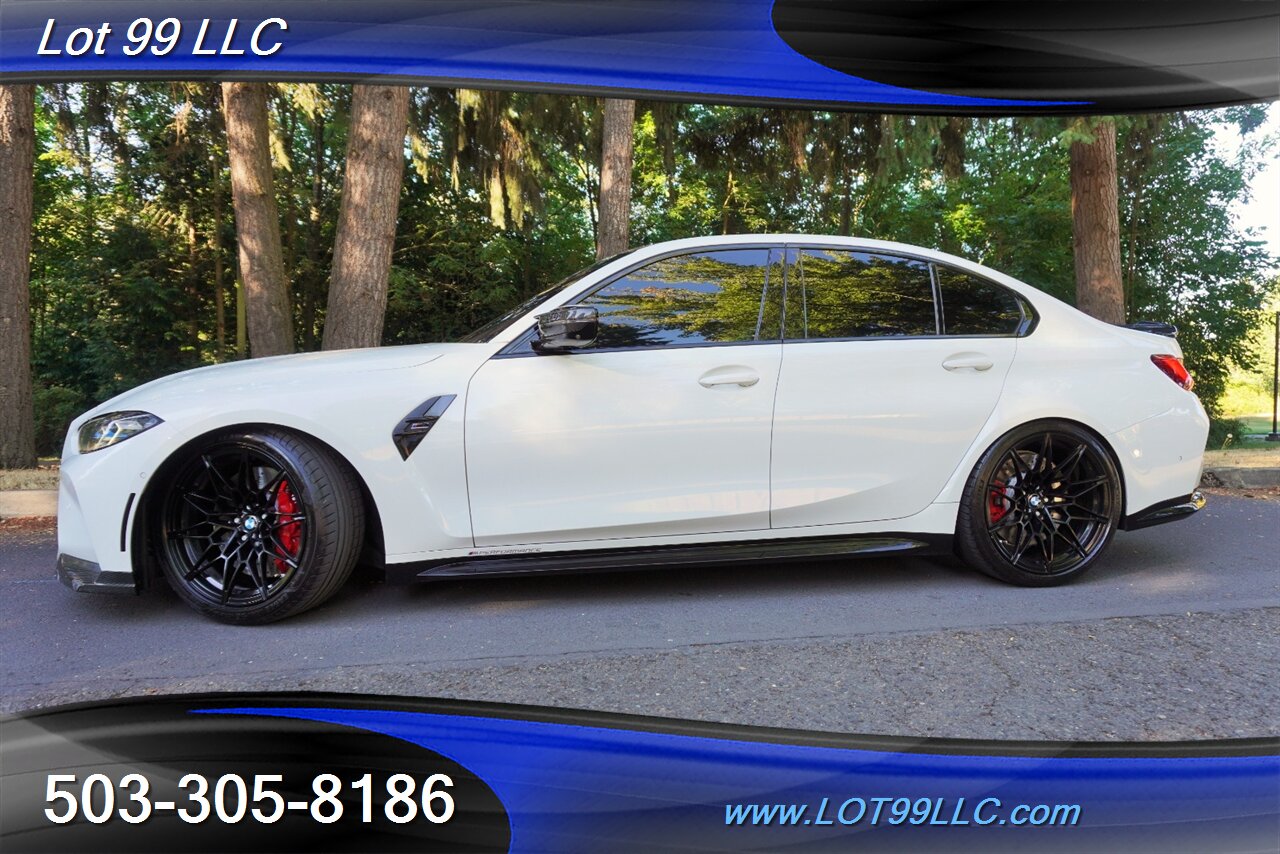 2021 BMW M3 Competition 3.0L TWIN TURBO Heated AC Leather Seat CARBON FIBER ROOF Exhaust Intakes Downpipes - Photo 5 - Milwaukie, OR 97267