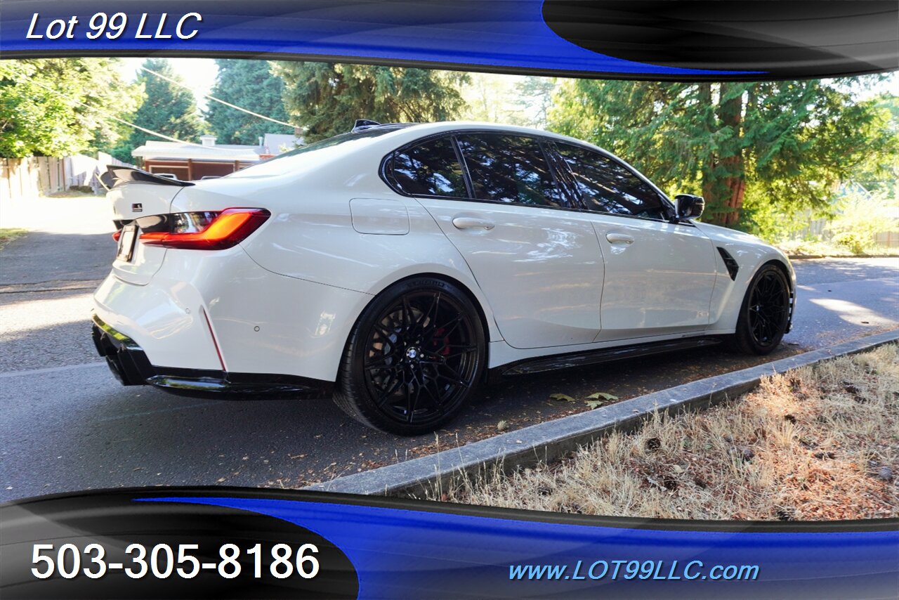 2021 BMW M3 Competition 3.0L TWIN TURBO Heated AC Leather Seat CARBON FIBER ROOF Exhaust Intakes Downpipes - Photo 9 - Milwaukie, OR 97267