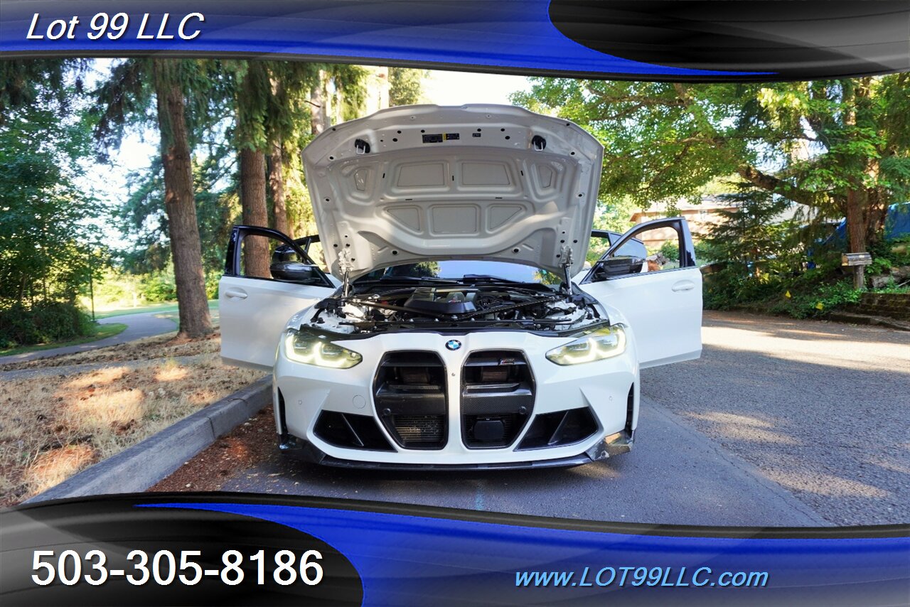 2021 BMW M3 Competition 3.0L TWIN TURBO Heated AC Leather Seat CARBON FIBER ROOF Exhaust Intakes Downpipes - Photo 32 - Milwaukie, OR 97267