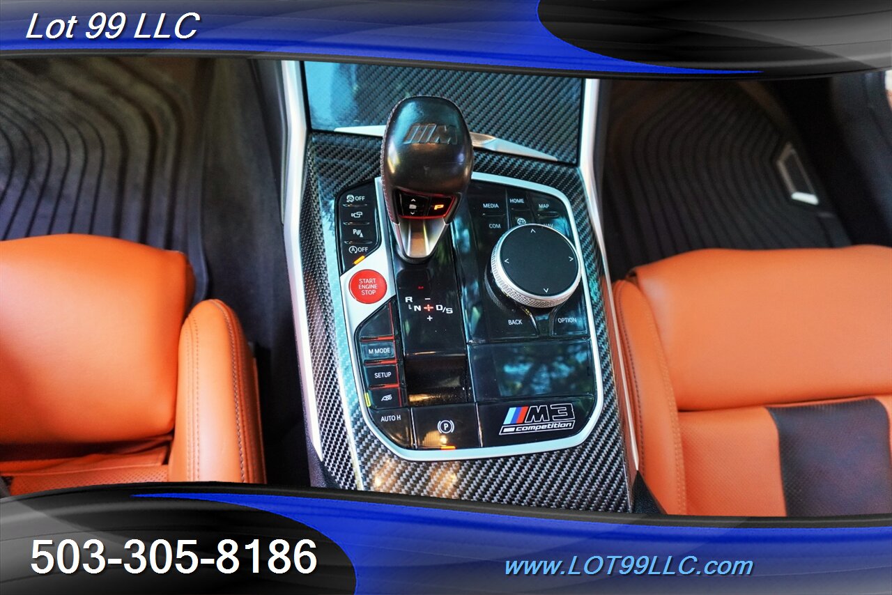2021 BMW M3 Competition 3.0L TWIN TURBO Heated AC Leather Seat CARBON FIBER ROOF Exhaust Intakes Downpipes - Photo 25 - Milwaukie, OR 97267
