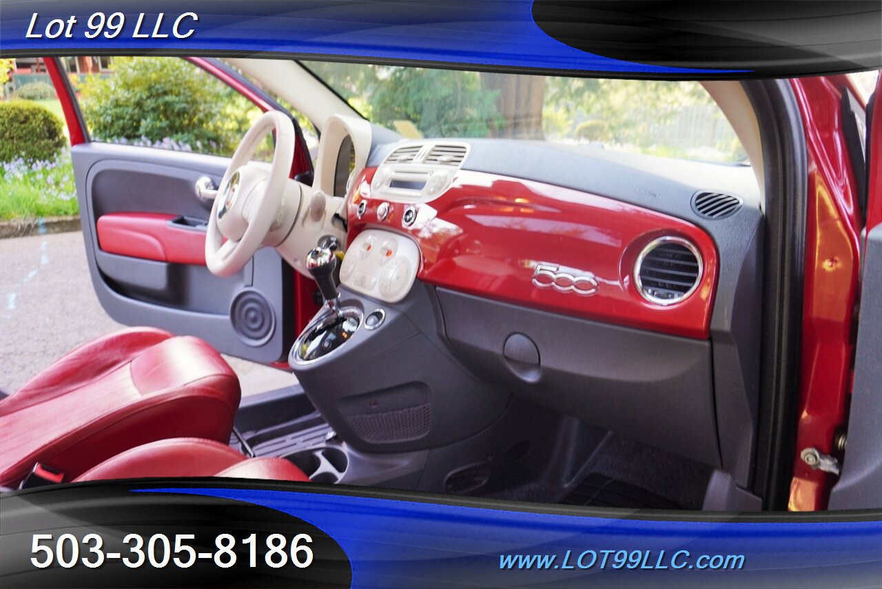 2013 FIAT 500 Lounge 2 DR Only 68k Low Miles Heated Two Tone  Leather Moon Roof Premium Wheels New Tires - Photo 15 - Milwaukie, OR 97267