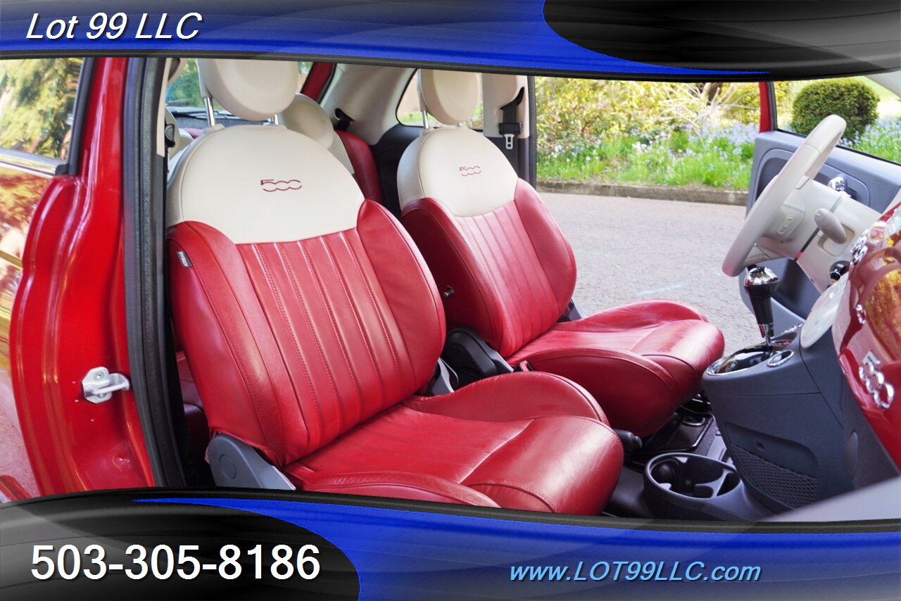 2013 FIAT 500 Lounge 2 DR Only 68k Low Miles Heated Two Tone  Leather Moon Roof Premium Wheels New Tires - Photo 17 - Milwaukie, OR 97267