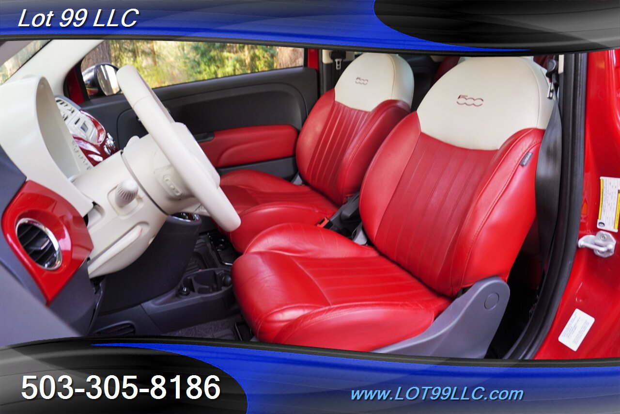 2013 FIAT 500 Lounge 2 DR Only 68k Low Miles Heated Two Tone  Leather Moon Roof Premium Wheels New Tires - Photo 12 - Milwaukie, OR 97267