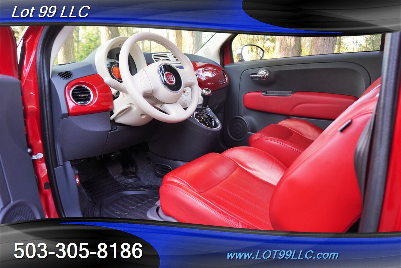 2013 FIAT 500 Lounge 2 DR Only 68k Low Miles Heated Two Tone  Leather Moon Roof Premium Wheels New Tires - Photo 13 - Milwaukie, OR 97267