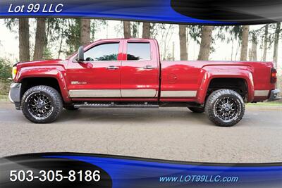 2015 GMC Sierra 2500HD SLT 4X4 6.6L Duramax Heated AC Leather LONG BED  Lifted Fuel Wheels BFG Tires Tinted Windows 2 OWNERS Truck