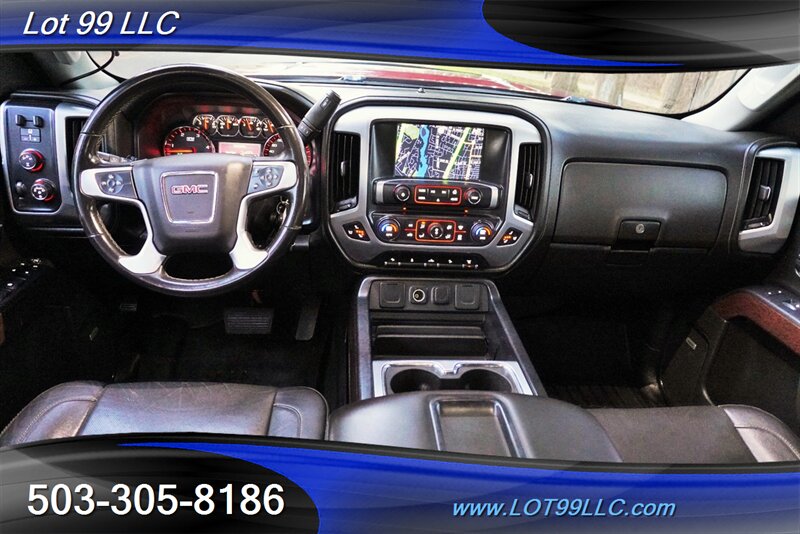 2015 GMC Sierra 2500HD SLT 4X4 6.6L Duramax Heated AC Leather LONG BED  Lifted Fuel Wheels BFG Tires Tinted Windows 2 OWNERS