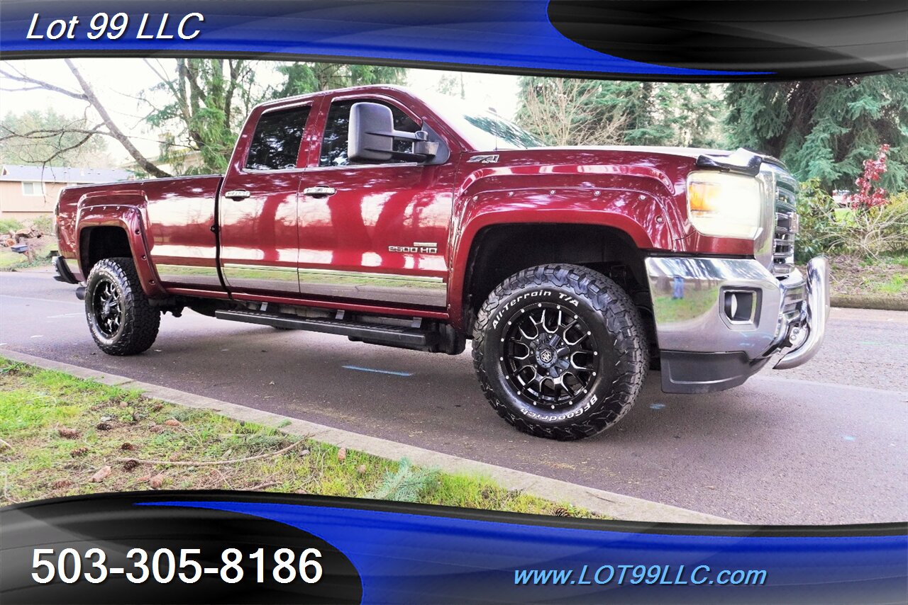 2015 GMC Sierra 2500HD SLT 4X4 6.6L Duramax Heated AC Leather LONG BED  Lifted Fuel Wheels BFG Tires Tinted Windows 2 OWNERS - Photo 7 - Milwaukie, OR 97267