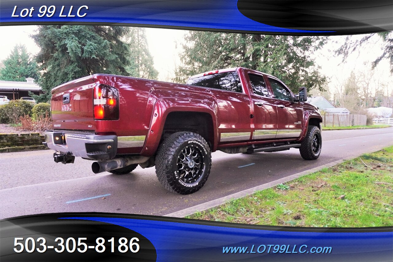2015 GMC Sierra 2500HD SLT 4X4 6.6L Duramax Heated AC Leather LONG BED  Lifted Fuel Wheels BFG Tires Tinted Windows 2 OWNERS - Photo 9 - Milwaukie, OR 97267