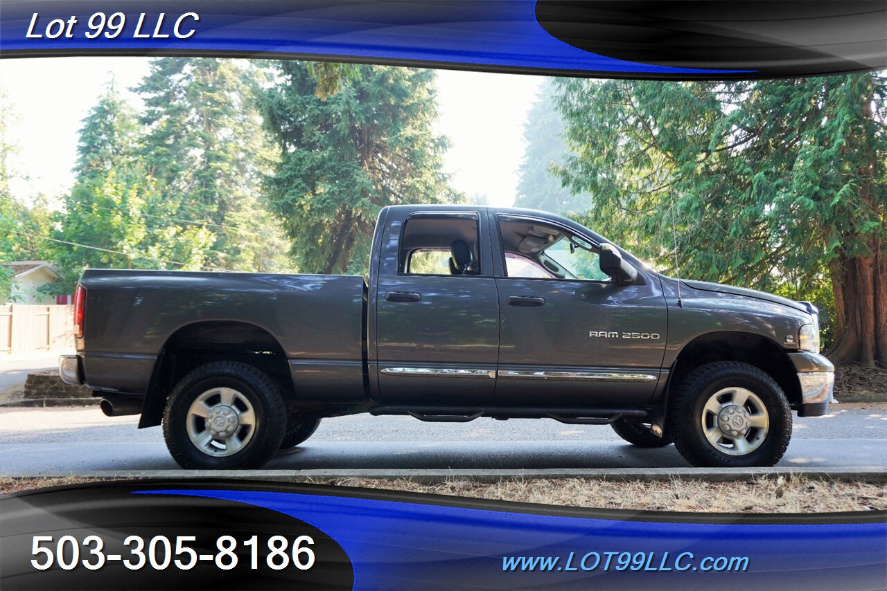 2004 Dodge Ram 2500 Quad Cab Laramie 4X4 5.9L Cummins Diesel 105K Mile s Heated Leather Seats NEW TIRES 2 OWNERS - Photo 8 - Milwaukie, OR 97267