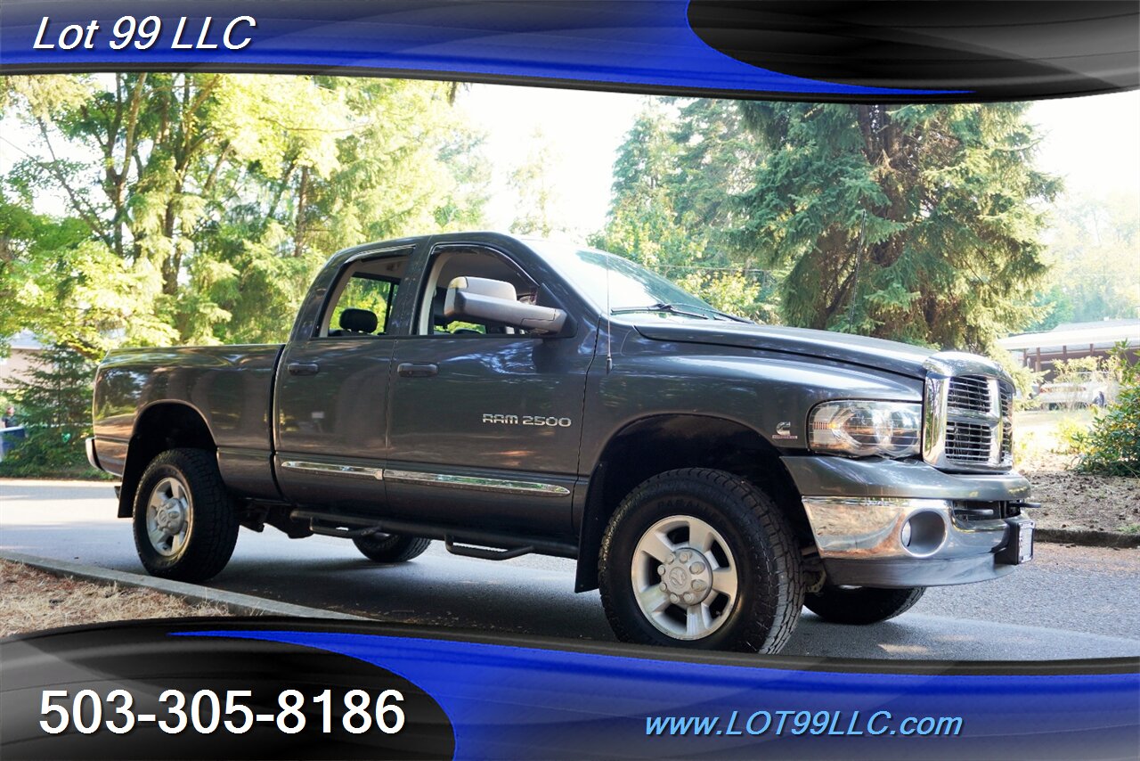 2004 Dodge Ram 2500 Quad Cab Laramie 4X4 5.9L Cummins Diesel 105K Mile s Heated Leather Seats NEW TIRES 2 OWNERS - Photo 7 - Milwaukie, OR 97267