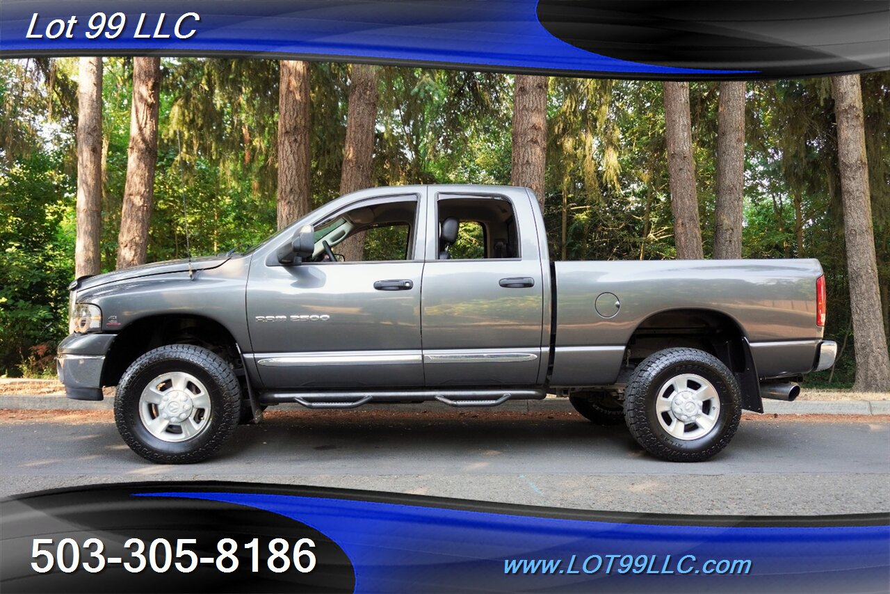 2004 Dodge Ram 2500 Quad Cab Laramie 4X4 5.9L Cummins Diesel 105K Mile s Heated Leather Seats NEW TIRES 2 OWNERS - Photo 1 - Milwaukie, OR 97267