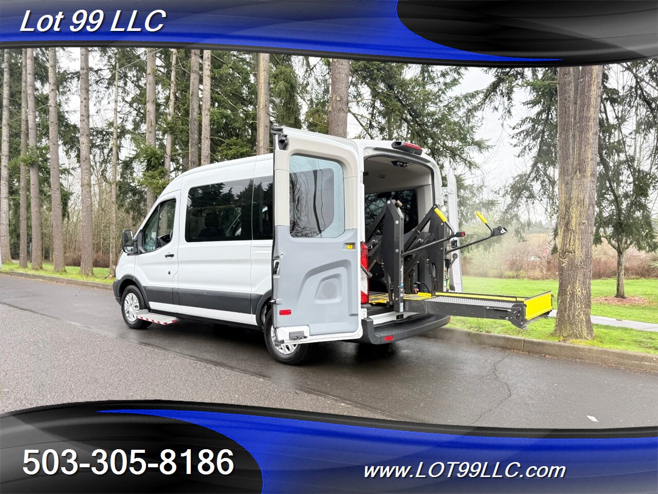 2018 Ford Transit Mid Roof 95k ** WHEELCHAIR VAN **  5 Passenger Vinyl Seats Braun Rear Lift Backup Camera - Photo 3 - Milwaukie, OR 97267
