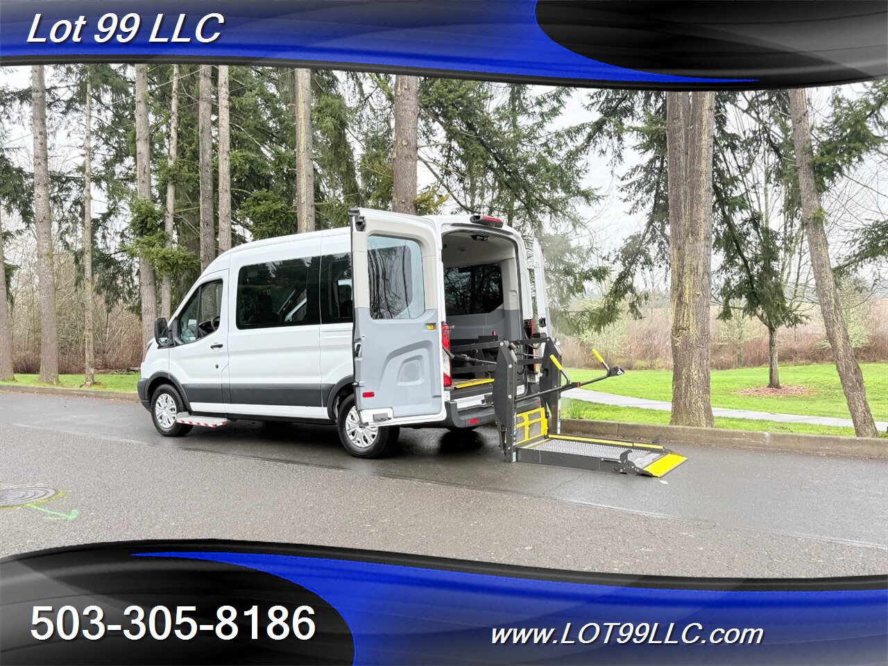 2018 Ford Transit Mid Roof 95k ** WHEELCHAIR VAN **  5 Passenger Vinyl Seats Braun Rear Lift Backup Camera - Photo 1 - Milwaukie, OR 97267