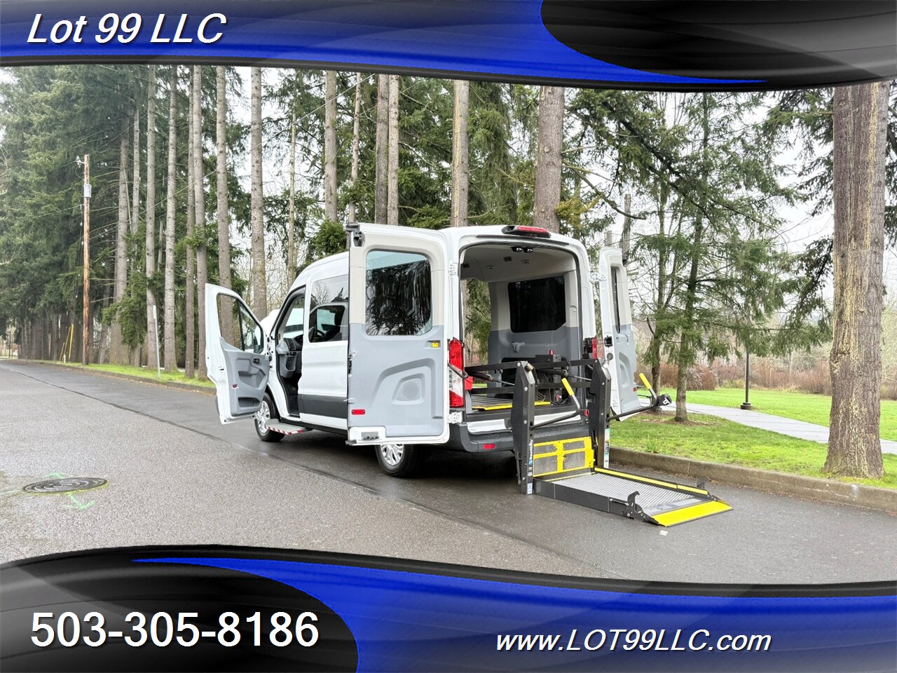 2018 Ford Transit Mid Roof 95k ** WHEELCHAIR VAN **  5 Passenger Vinyl Seats Braun Rear Lift Backup Camera - Photo 43 - Milwaukie, OR 97267