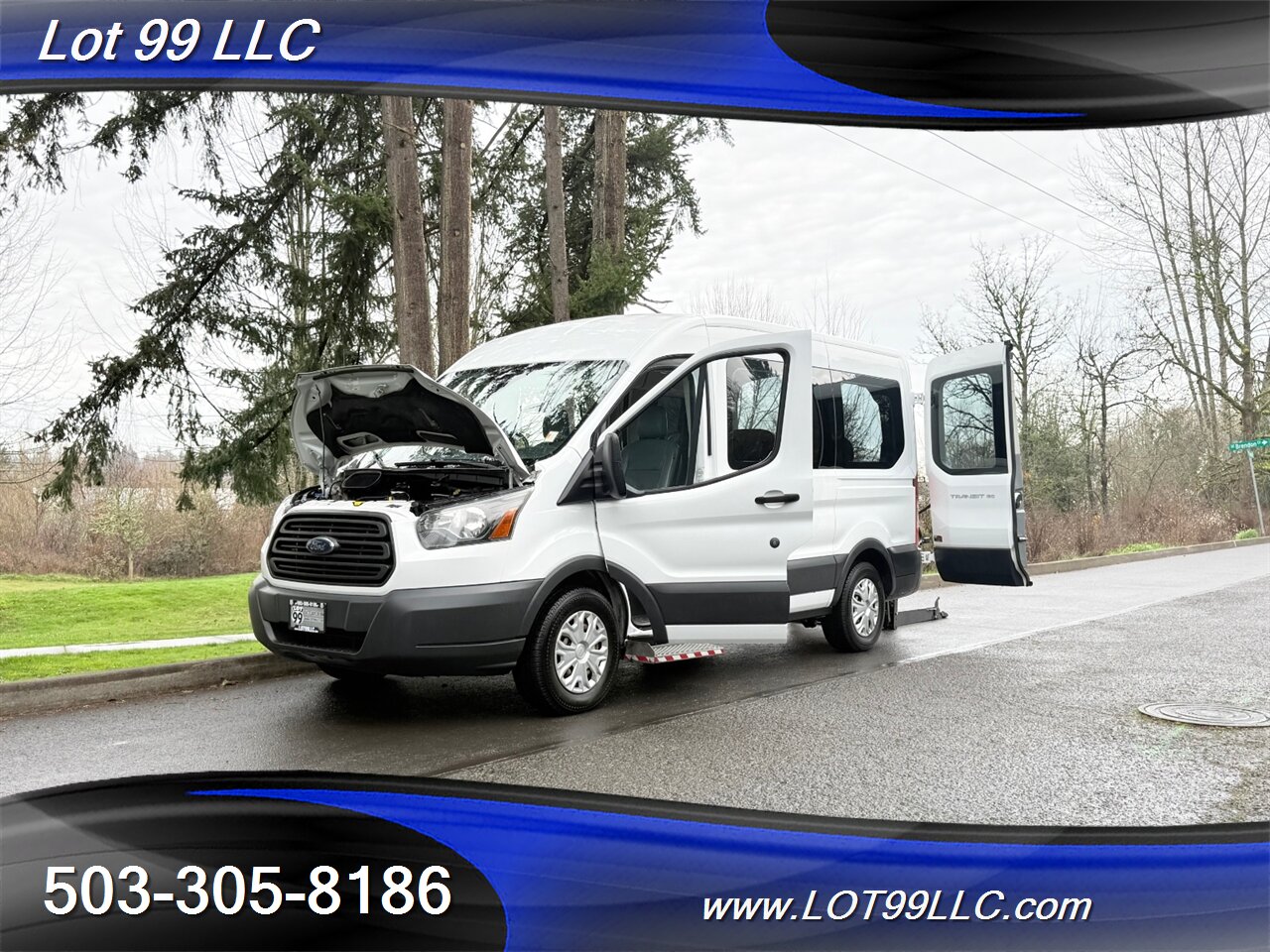 2018 Ford Transit Mid Roof 95k ** WHEELCHAIR VAN **  5 Passenger Vinyl Seats Braun Rear Lift Backup Camera - Photo 37 - Milwaukie, OR 97267