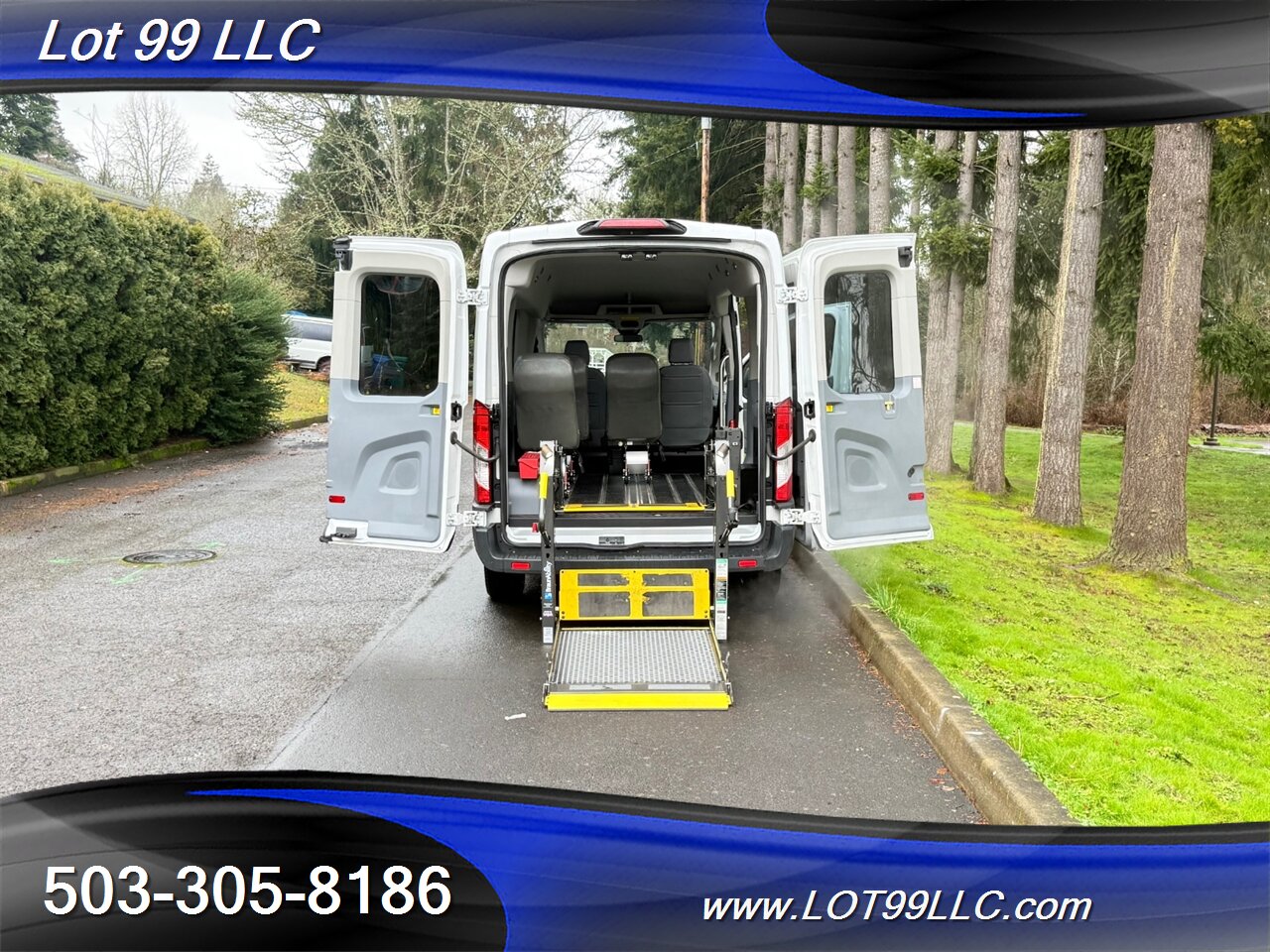 2018 Ford Transit Mid Roof 95k ** WHEELCHAIR VAN **  5 Passenger Vinyl Seats Braun Rear Lift Backup Camera - Photo 2 - Milwaukie, OR 97267