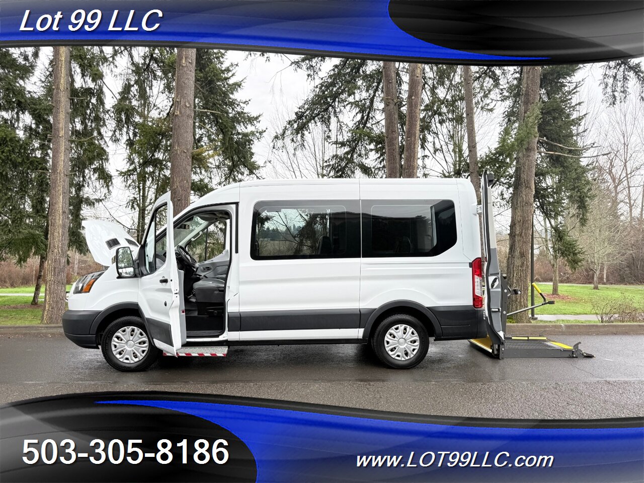 2018 Ford Transit Mid Roof 95k ** WHEELCHAIR VAN **  5 Passenger Vinyl Seats Braun Rear Lift Backup Camera - Photo 62 - Milwaukie, OR 97267