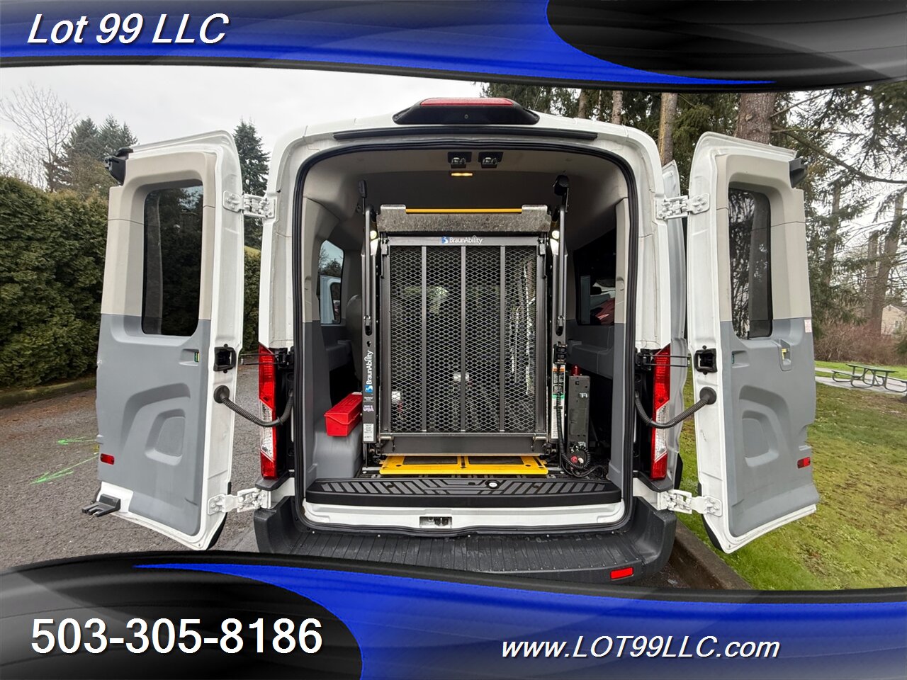 2018 Ford Transit Mid Roof 95k ** WHEELCHAIR VAN **  5 Passenger Vinyl Seats Braun Rear Lift Backup Camera - Photo 22 - Milwaukie, OR 97267