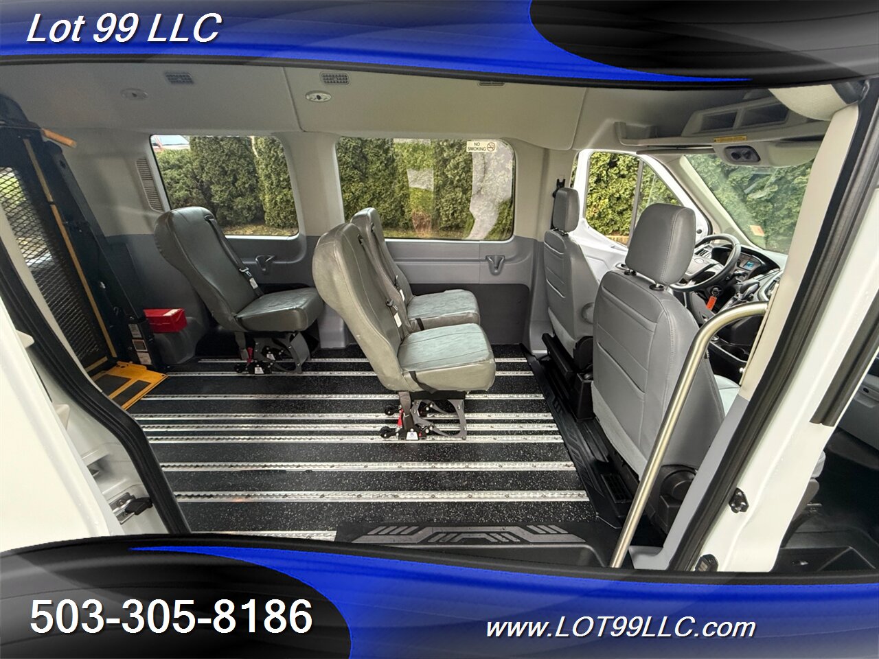 2018 Ford Transit Mid Roof 95k ** WHEELCHAIR VAN **  5 Passenger Vinyl Seats Braun Rear Lift Backup Camera - Photo 8 - Milwaukie, OR 97267