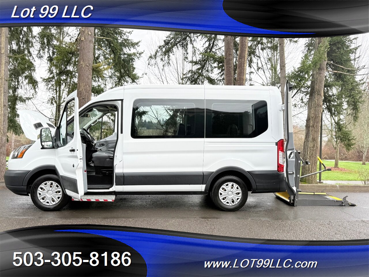 2018 Ford Transit Mid Roof 95k ** WHEELCHAIR VAN **  5 Passenger Vinyl Seats Braun Rear Lift Backup Camera - Photo 36 - Milwaukie, OR 97267