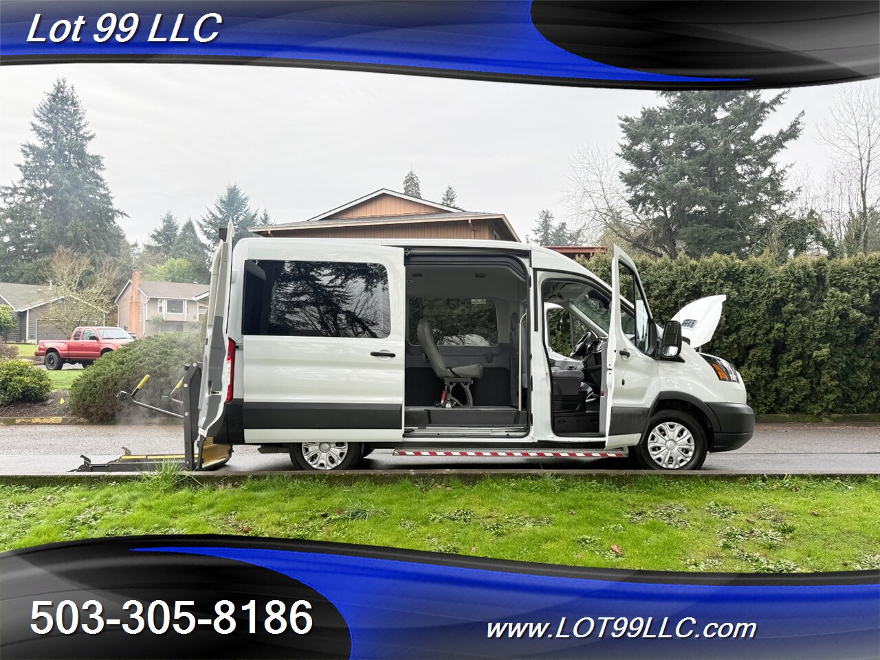 2018 Ford Transit Mid Roof 95k ** WHEELCHAIR VAN **  5 Passenger Vinyl Seats Braun Rear Lift Backup Camera - Photo 41 - Milwaukie, OR 97267