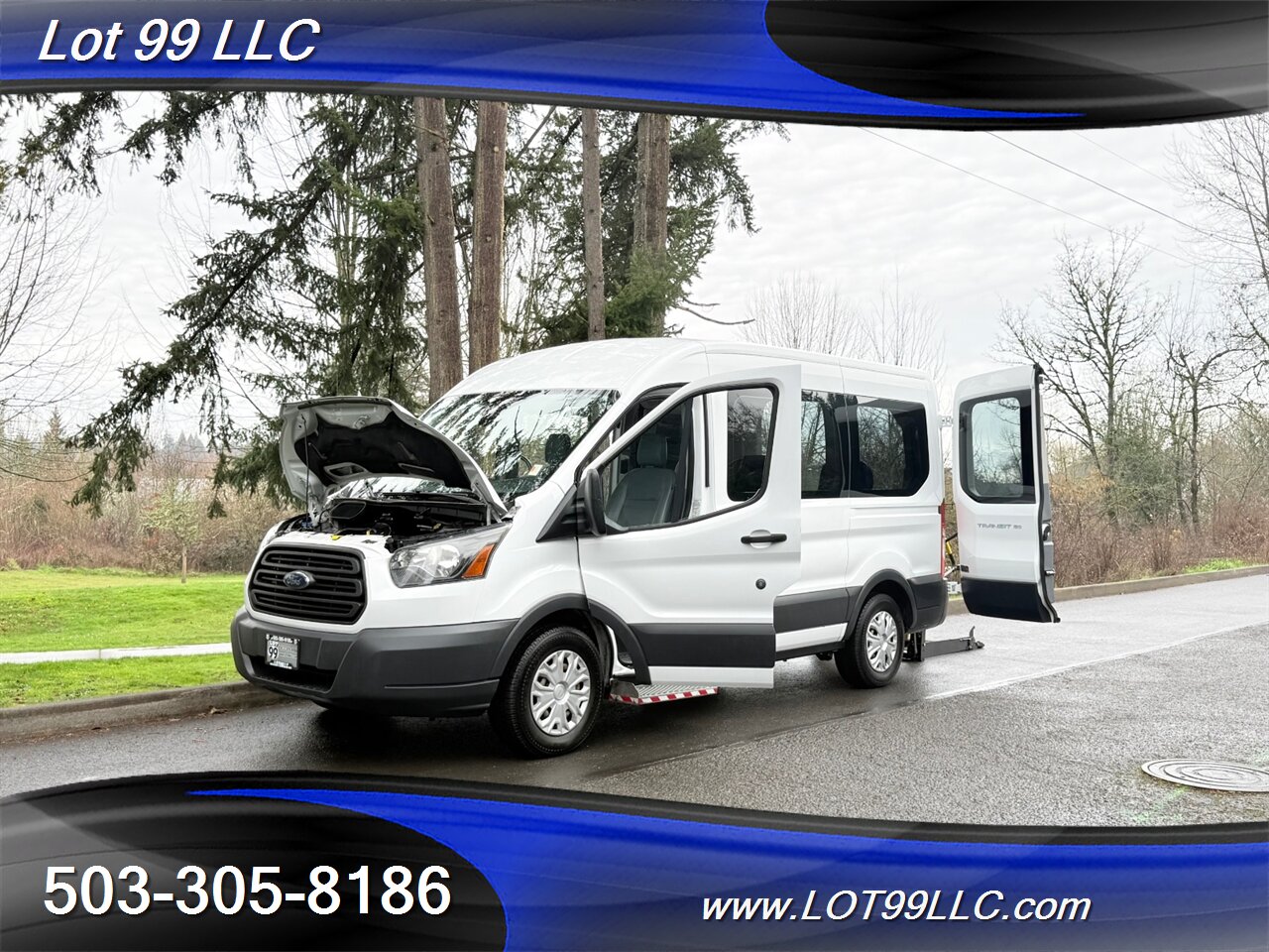 2018 Ford Transit Mid Roof 95k ** WHEELCHAIR VAN **  5 Passenger Vinyl Seats Braun Rear Lift Backup Camera - Photo 27 - Milwaukie, OR 97267