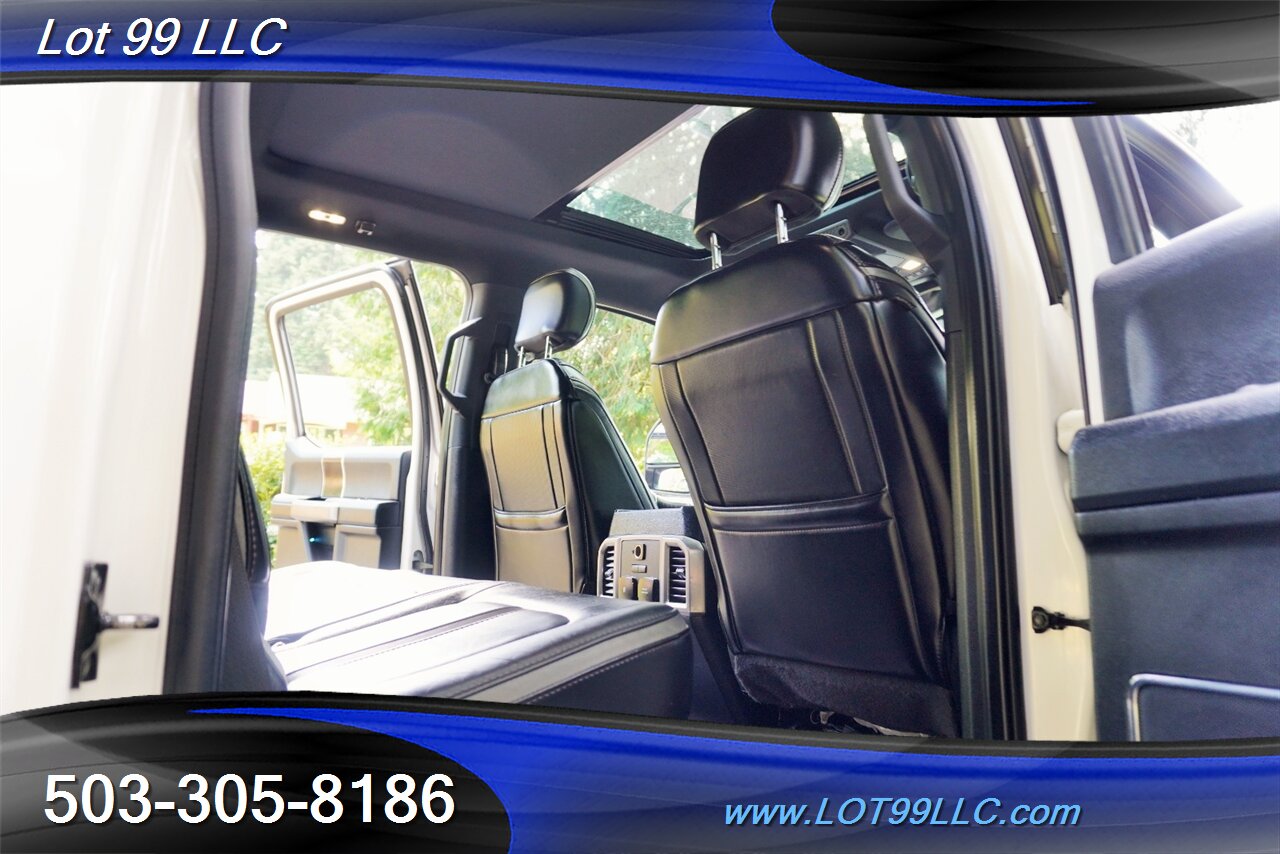 2019 Ford F-350 Platinum 4X4 6.7L POWER STROKE Heated AC Leather Seats Pano Roof LIFTED HUSTILE Wheels Newer Tires - Photo 17 - Milwaukie, OR 97267