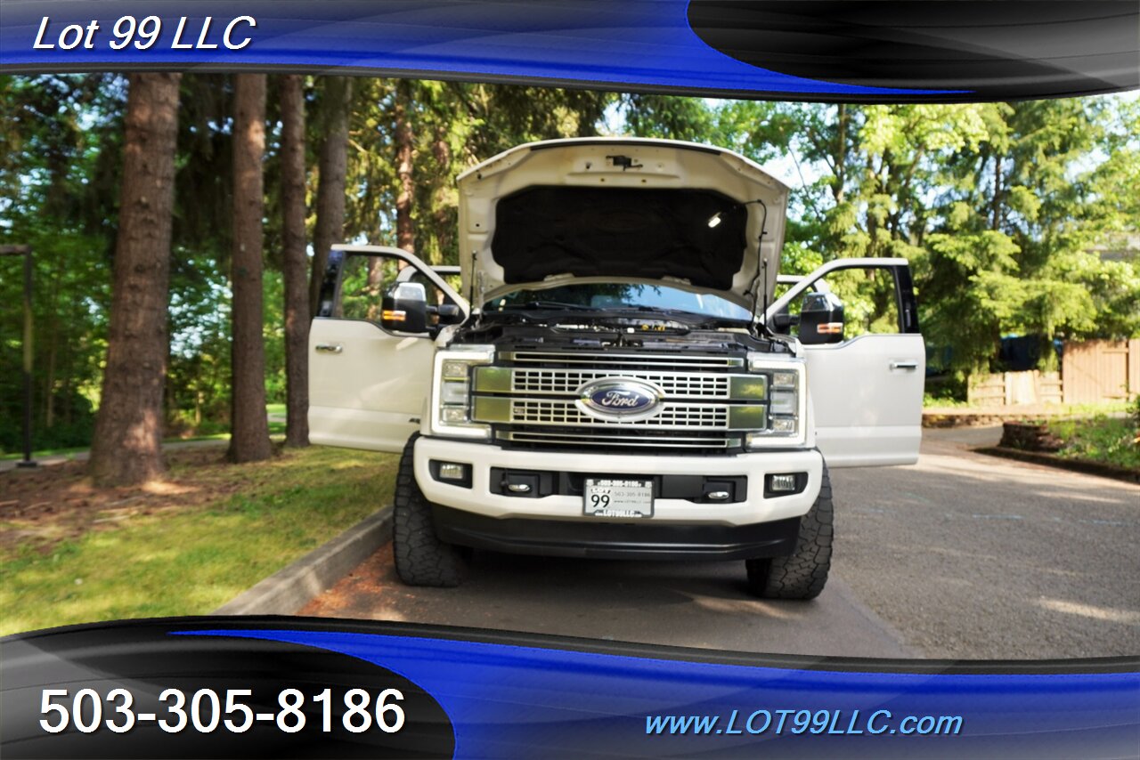 2019 Ford F-350 Platinum 4X4 6.7L POWER STROKE Heated AC Leather Seats Pano Roof LIFTED HUSTILE Wheels Newer Tires - Photo 32 - Milwaukie, OR 97267