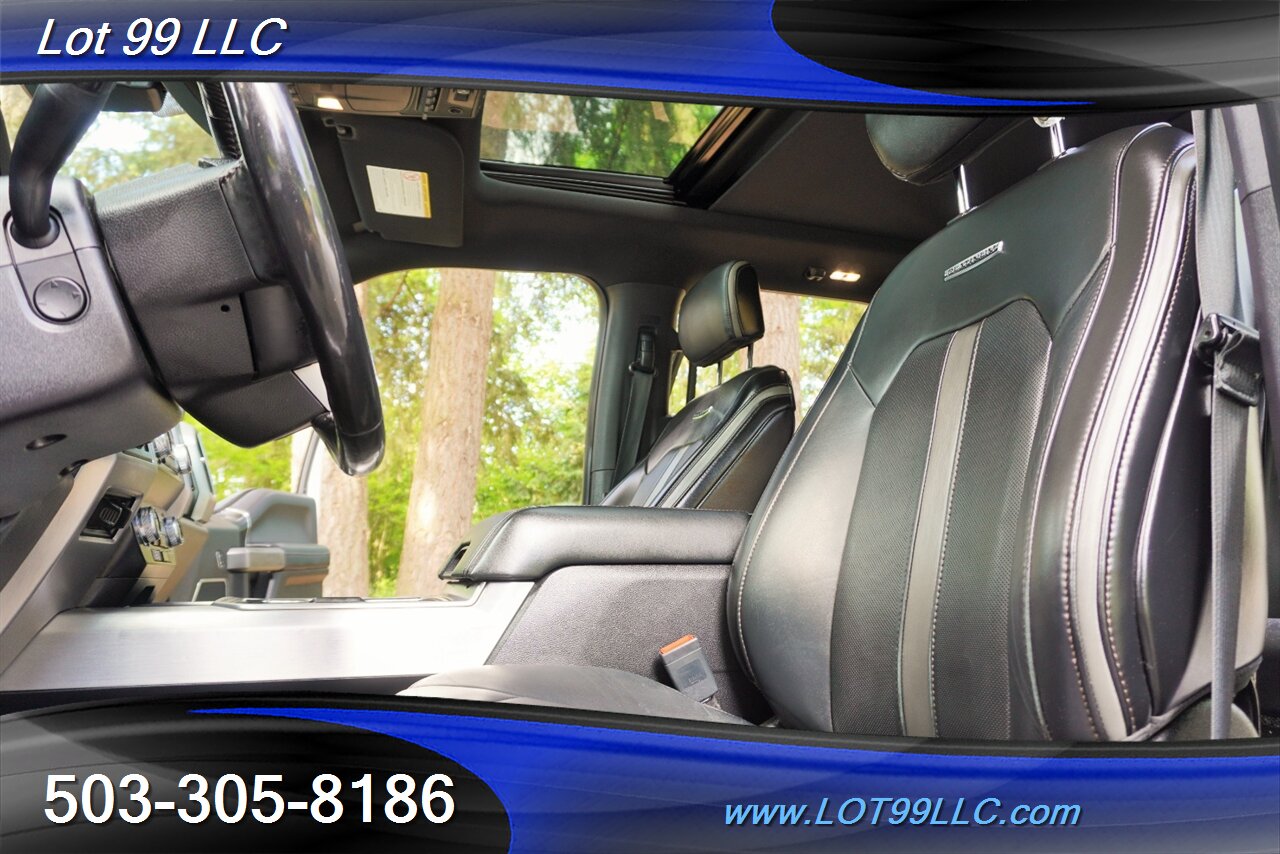 2019 Ford F-350 Platinum 4X4 6.7L POWER STROKE Heated AC Leather Seats Pano Roof LIFTED HUSTILE Wheels Newer Tires - Photo 22 - Milwaukie, OR 97267