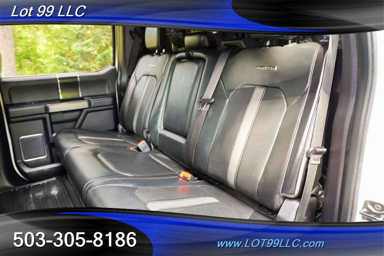 2019 Ford F-350 Platinum 4X4 6.7L POWER STROKE Heated AC Leather Seats Pano Roof LIFTED HUSTILE Wheels Newer Tires - Photo 13 - Milwaukie, OR 97267
