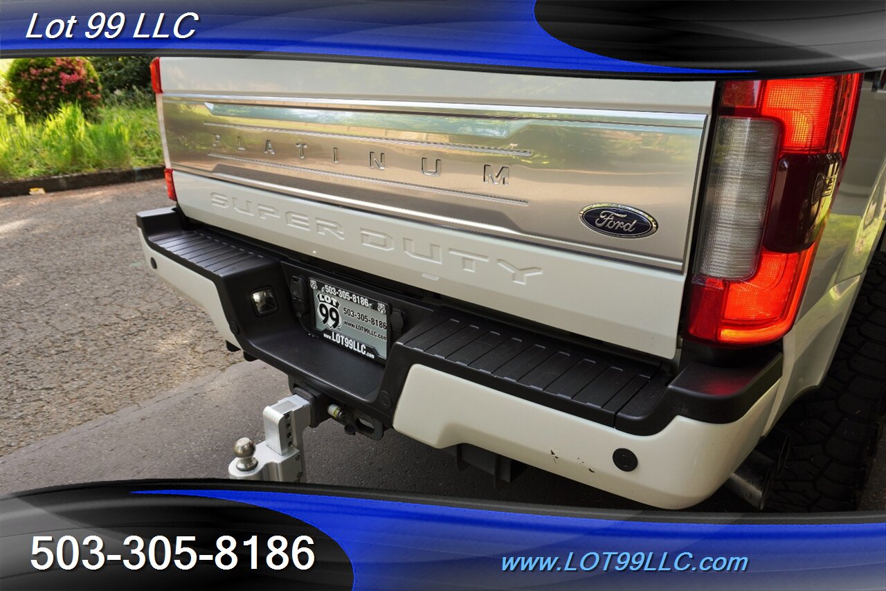 2019 Ford F-350 Platinum 4X4 6.7L POWER STROKE Heated AC Leather Seats Pano Roof LIFTED HUSTILE Wheels Newer Tires - Photo 37 - Milwaukie, OR 97267