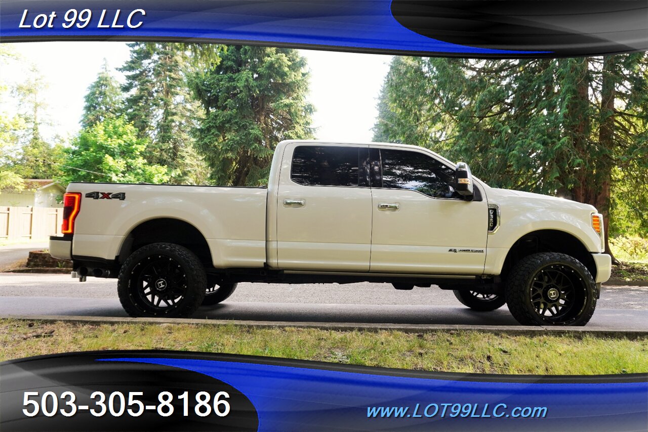 2019 Ford F-350 Platinum 4X4 6.7L POWER STROKE Heated AC Leather Seats Pano Roof LIFTED HUSTILE Wheels Newer Tires - Photo 8 - Milwaukie, OR 97267