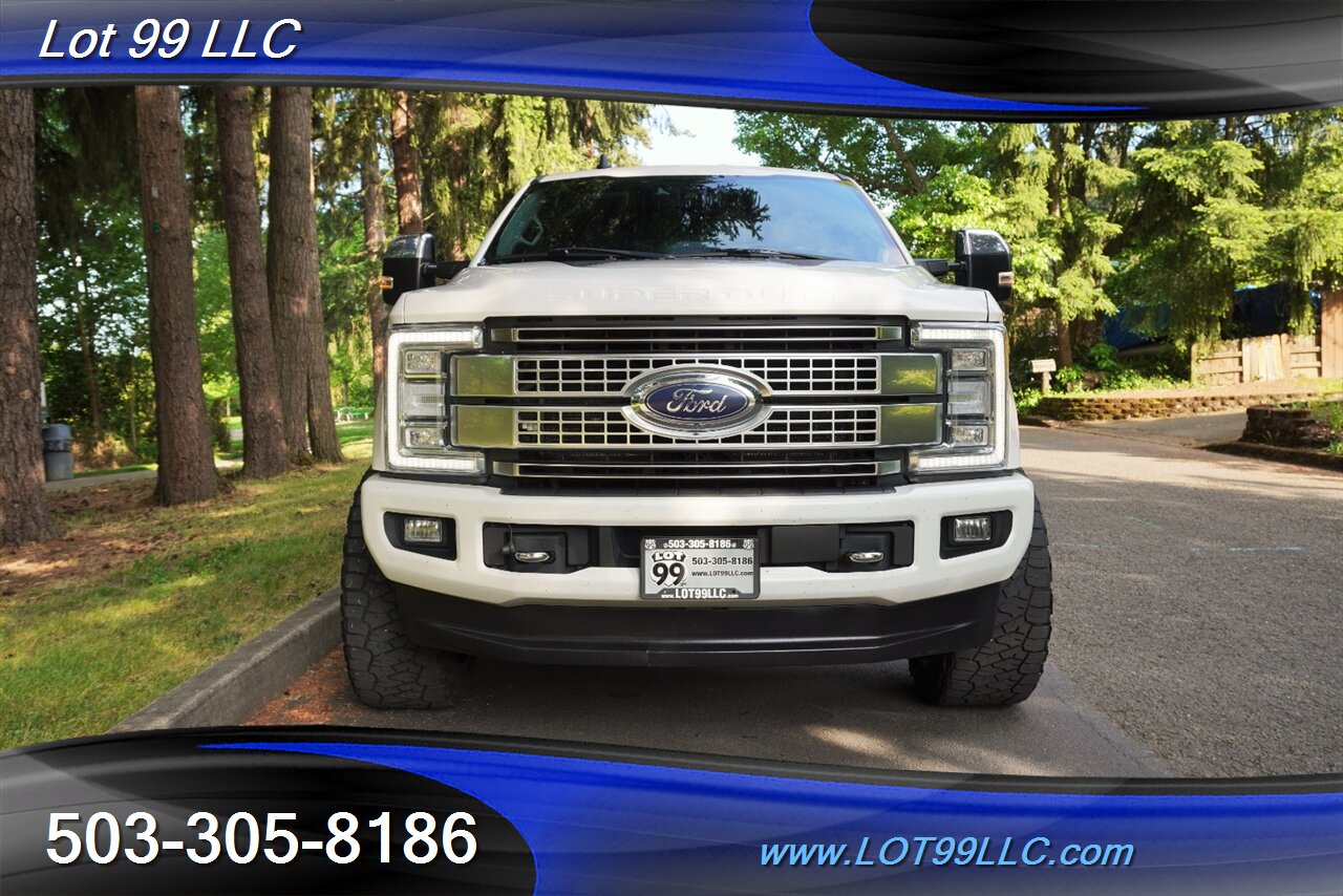 2019 Ford F-350 Platinum 4X4 6.7L POWER STROKE Heated AC Leather Seats Pano Roof LIFTED HUSTILE Wheels Newer Tires - Photo 6 - Milwaukie, OR 97267