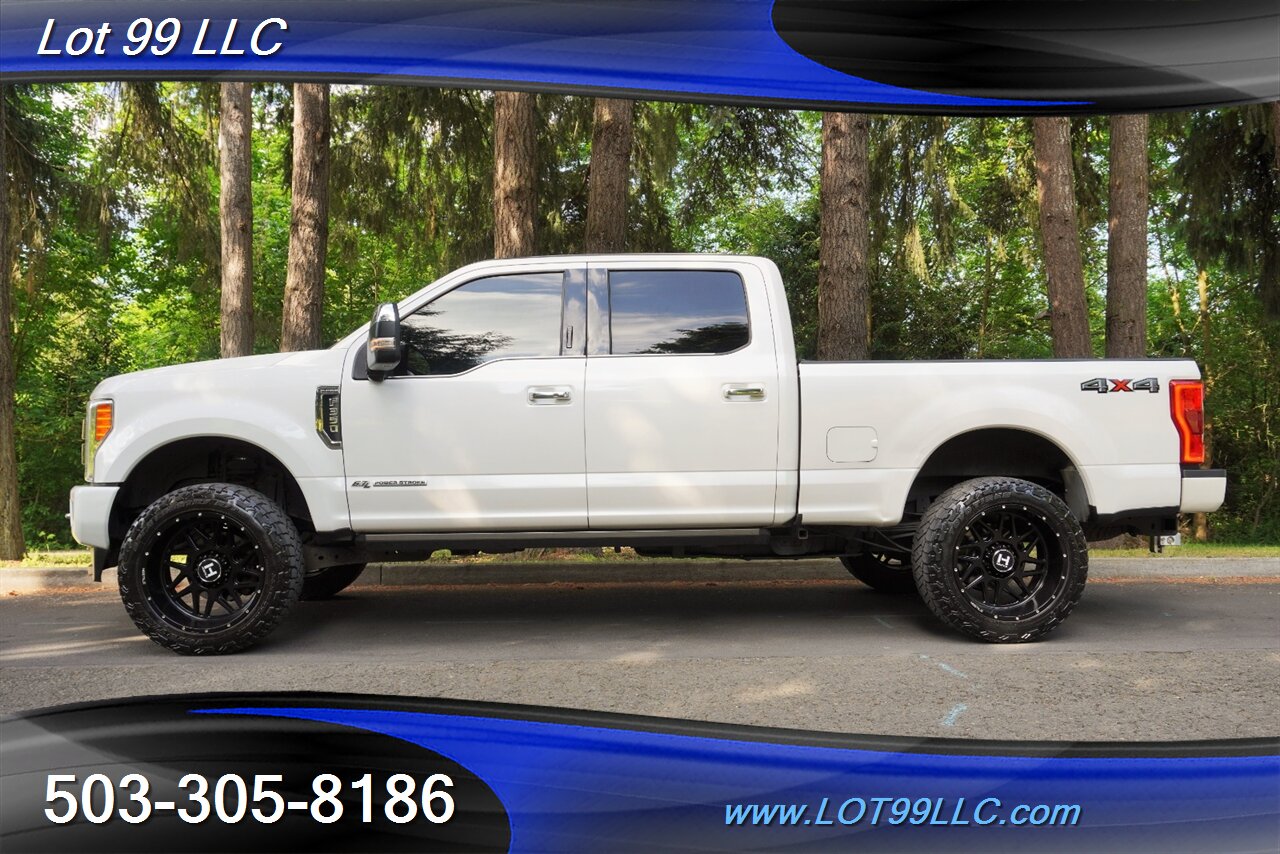 2019 Ford F-350 Platinum 4X4 6.7L POWER STROKE Heated AC Leather Seats Pano Roof LIFTED HUSTILE Wheels Newer Tires - Photo 1 - Milwaukie, OR 97267