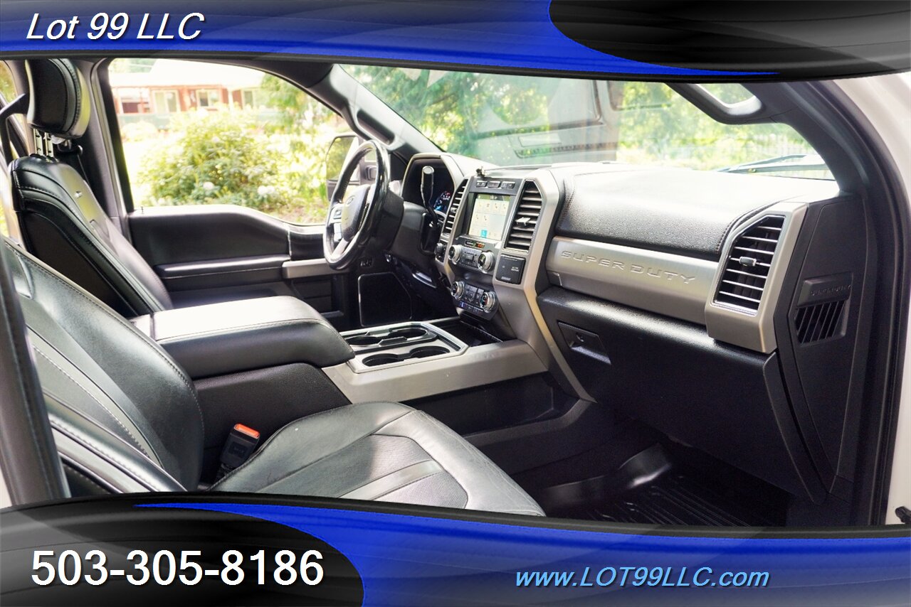 2019 Ford F-350 Platinum 4X4 6.7L POWER STROKE Heated AC Leather Seats Pano Roof LIFTED HUSTILE Wheels Newer Tires - Photo 19 - Milwaukie, OR 97267