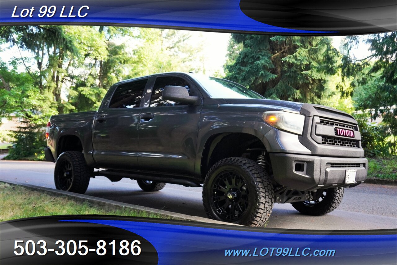2014 Toyota Tundra SR5 4X4 Crew Max V8 5.7L Auto LIFTED Black Wheels  Newer OFF ROAD TIRES FOX Shocks 88K LOW MILES - Photo 7 - Milwaukie, OR 97267