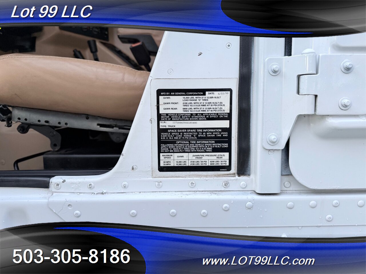 1999 Hummer H1 Wagon 4X4 6.5L Turbo Diesel Leather New Tires   - Photo 63 - Milwaukie, OR 97267