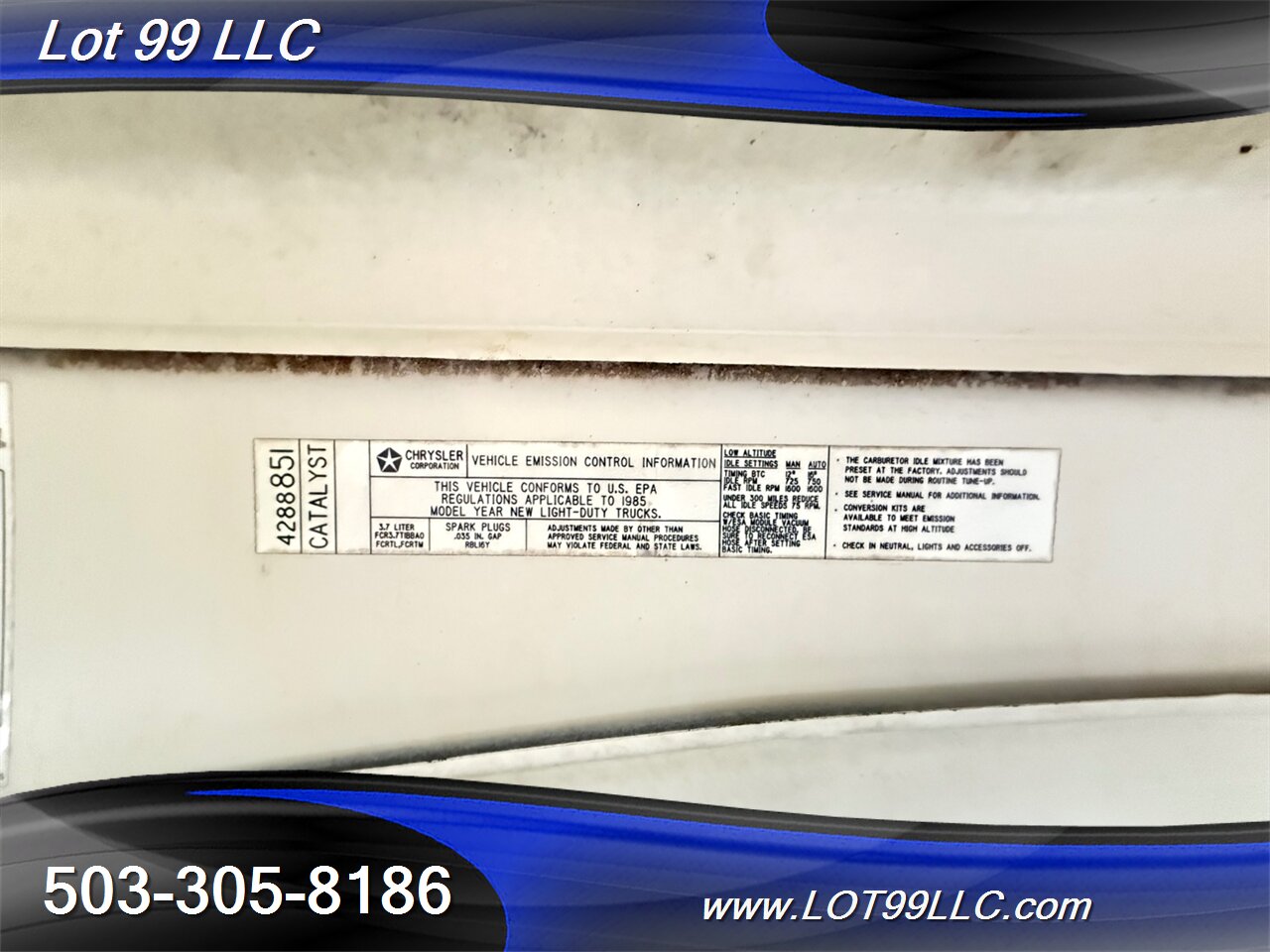 1985 Dodge Ram Van B250 A ** 3.7L Inline 6 **   - Photo 56 - Milwaukie, OR 97267