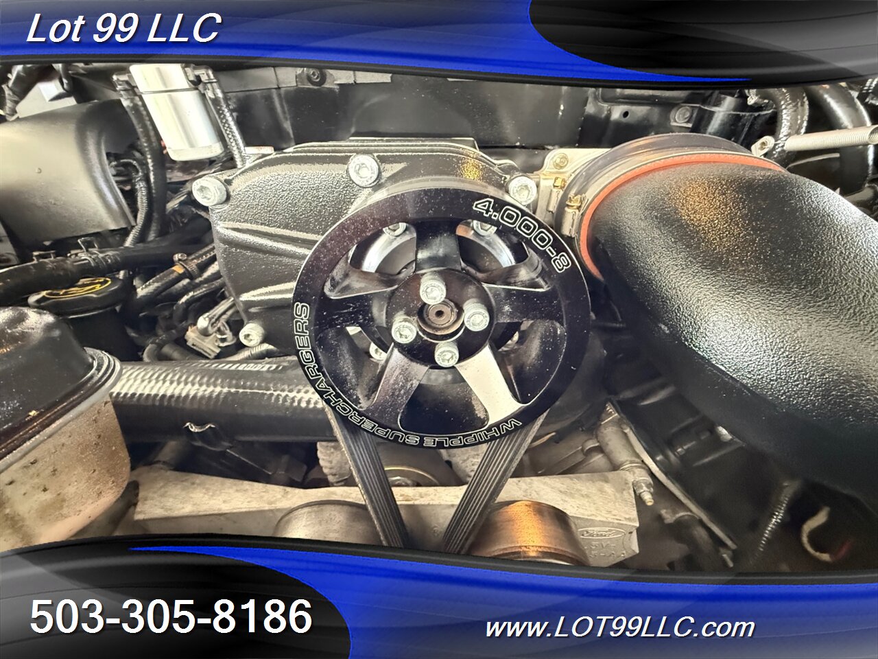 2001 Ford F-150 SVT Lightning 109k 5.4L V8 WHIPPLE Supercharged  SCT Long Tube Headers Bed Rug Hard Tonneau Cover - Photo 32 - Milwaukie, OR 97267