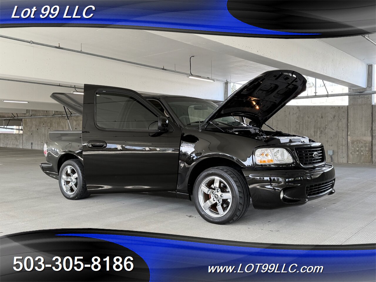 2001 Ford F-150 SVT Lightning 109k 5.4L V8 WHIPPLE Supercharged  SCT Long Tube Headers Bed Rug Hard Tonneau Cover - Photo 37 - Milwaukie, OR 97267